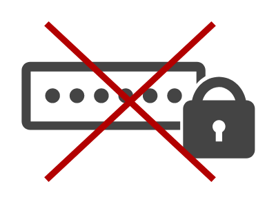 むやみにパスワードを入力