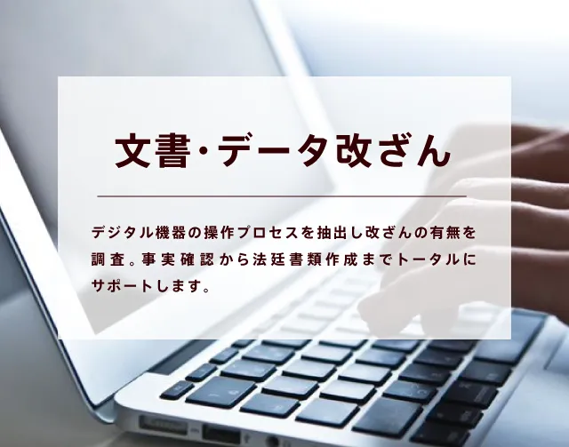 文書・データ改ざん