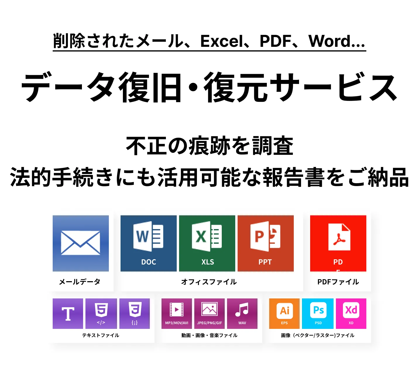 データ復旧・復元サービス