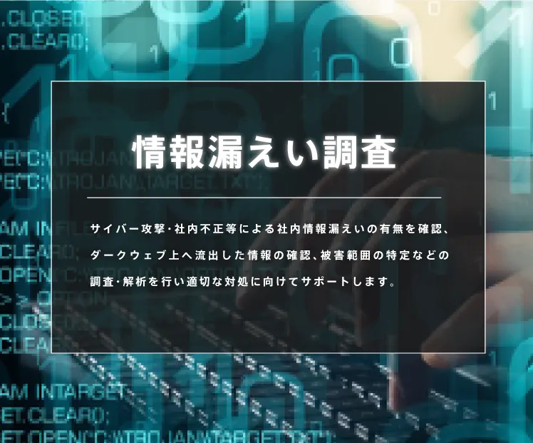 情報漏えい調査