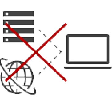 インターネットへの接続を切ってください