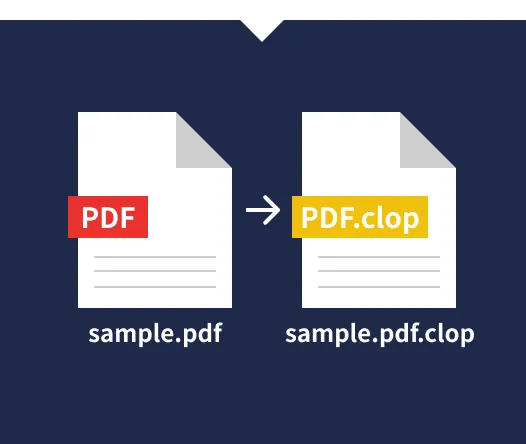 ファイルの拡張子が変わっている